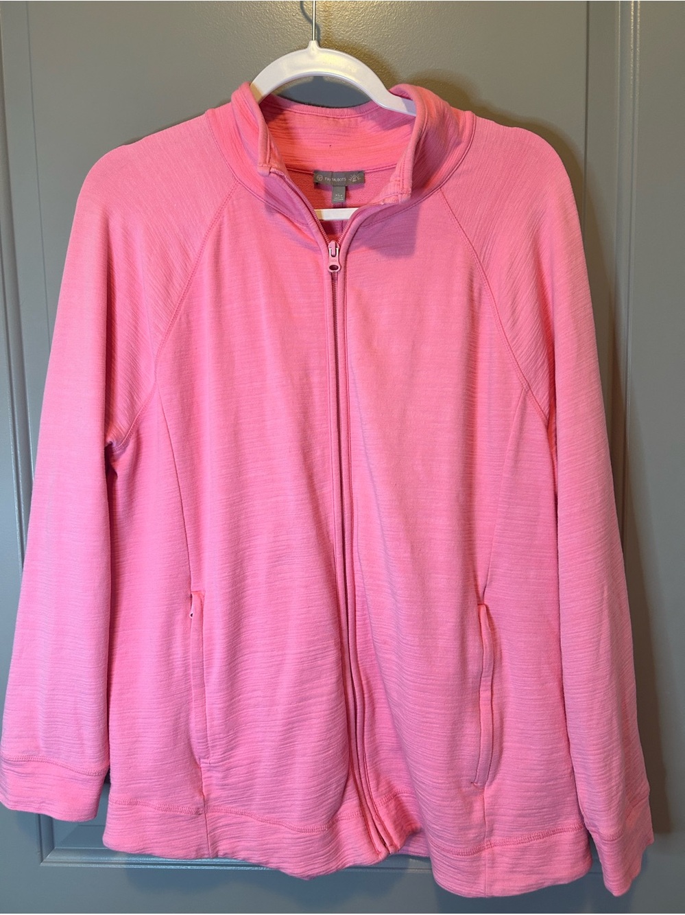 Talbots Pink Full-Zip Utility Jacket